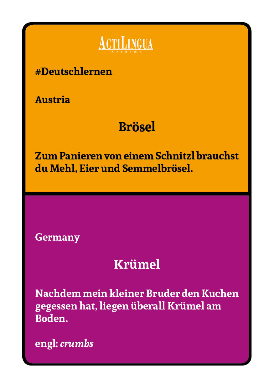 Study tips - Tip 4 - "Austrian German" - German