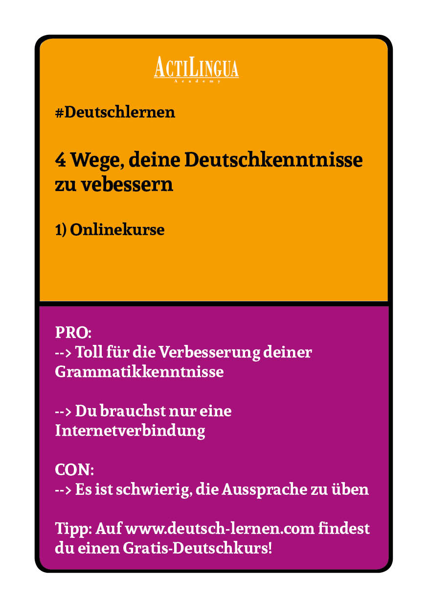 4 Wege, deine Deutschkenntnisse zu verbessern:Onlinekurse