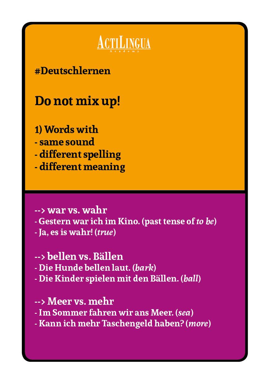 Don't mix up these words!